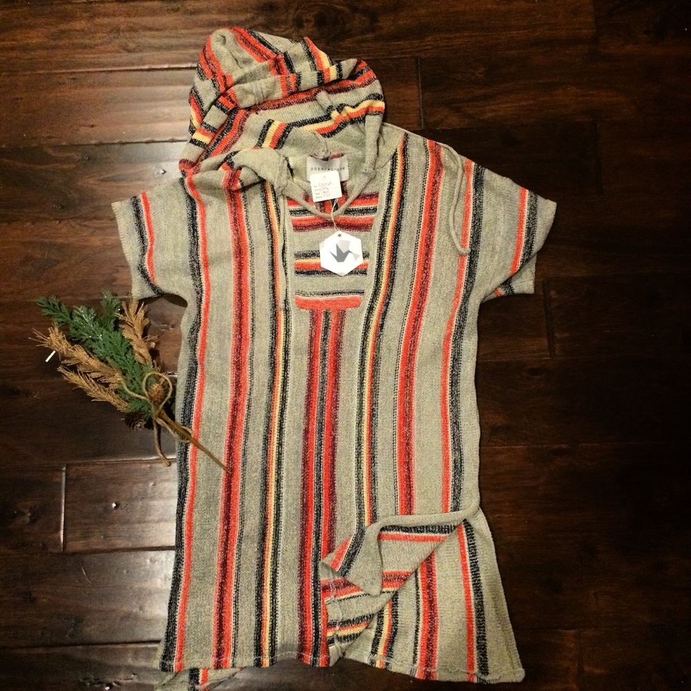 Western Striped hoodie sweater top Paper Crane sm